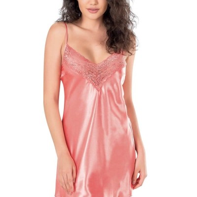 Arias Closet Mercan Kısa Saten Gecelik